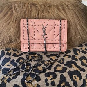 Designer Inspired✨💛🧡Blush Pink Studded Crossbody Bag